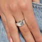 Monogram Memento - Silver - D - Paparazzi Ring Image