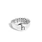 Monogram Memento - Silver - H - Paparazzi Ring Image