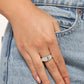 Monogram Memento - Silver - J - Paparazzi Ring Image