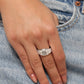 Monogram Memento - Silver - M - Paparazzi Ring Image