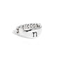 Monogram Memento - Silver - N - Paparazzi Ring Image