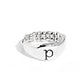 Monogram Memento - Silver - P - Paparazzi Ring Image