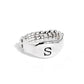 Monogram Memento - Silver - S - Paparazzi Ring Image