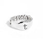 Monogram Memento - Silver - T - Paparazzi Ring Image