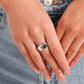 Monogram Memento - Silver - W - Paparazzi Ring Image