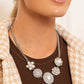 Sophisticated Style - White - Paparazzi Necklace Image