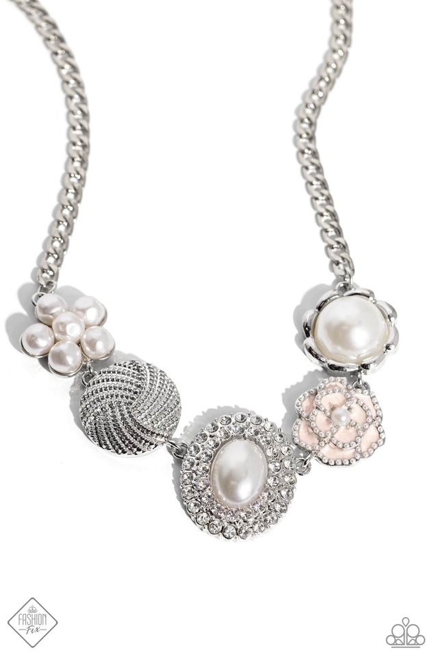 Sophisticated Style - White - Paparazzi Necklace Image