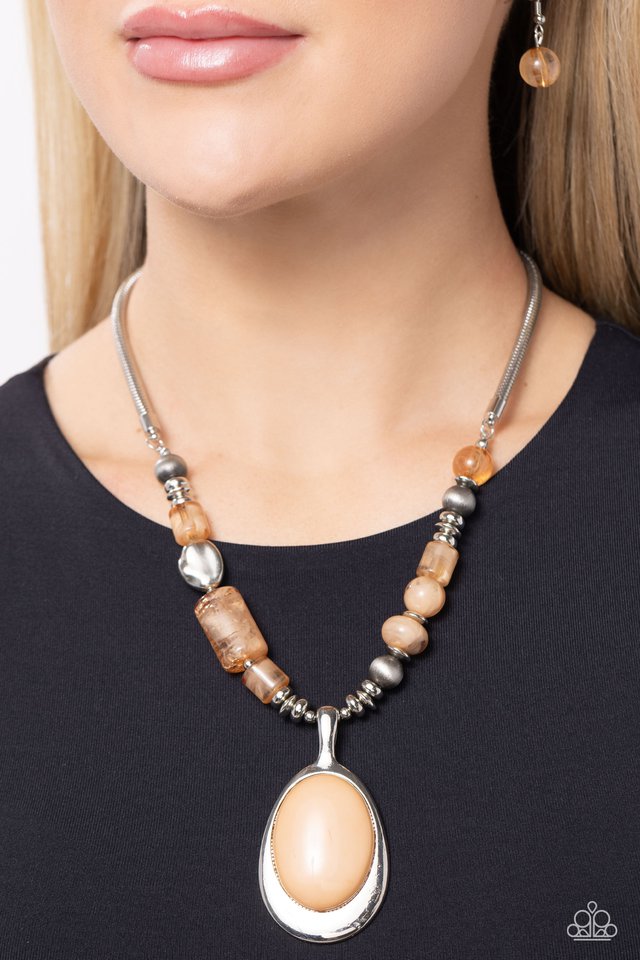 Captivating Composition - Brown - Paparazzi Necklace Image