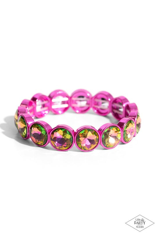 Radiant on Repeat - Pink - Paparazzi Bracelet Image