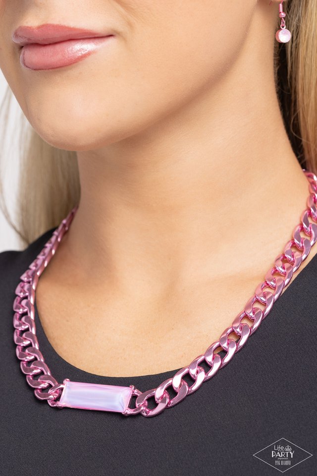 ​Urban Royalty - Pink - Paparazzi Necklace Image