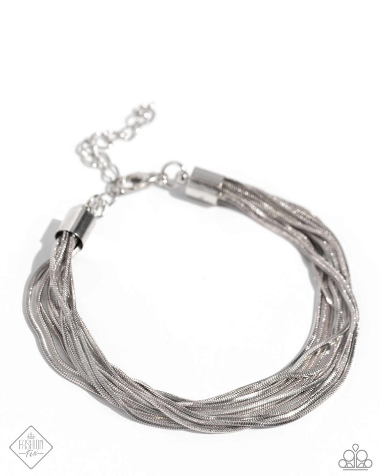 By a Show of STRANDS - Silver - Paparazzi Bracelet Image