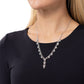 Executive Embellishment - White - Paparazzi Necklace Image