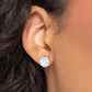 Paparazzi Earring ~ Breathtaking Birthstone - White