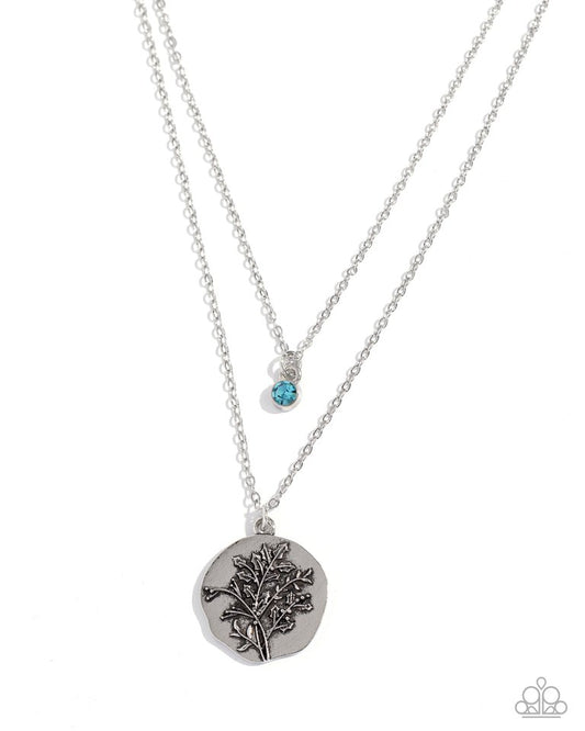 Birthstone Beauty - Blue - Paparazzi Necklace Image