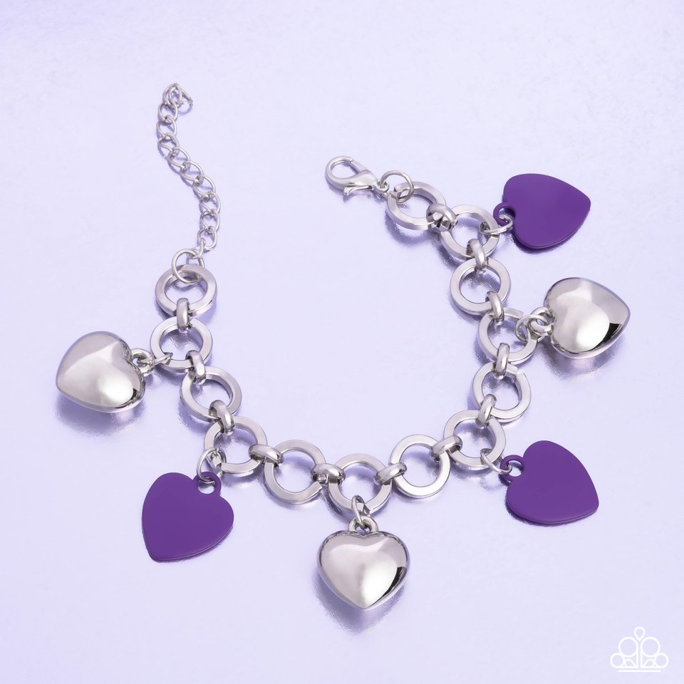 Whole Lotta Love - Purple - Paparazzi Bracelet Image