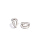 Sizzling Spotlight - White - Paparazzi Earring Image