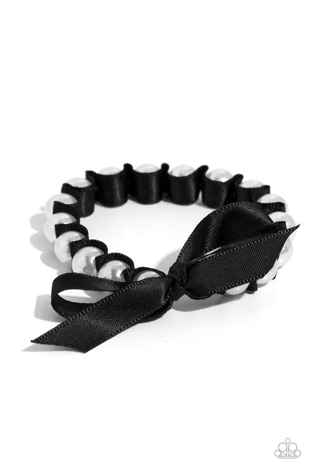 Ribbon Rarity - Black - Paparazzi Bracelet Image