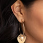 Casually Crushing - Gold - Paparazzi Earring Image