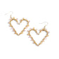 HEART of Your World - Gold - Paparazzi Earring Image