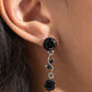 Led by the ROSE - Black - Paparazzi Earring Image