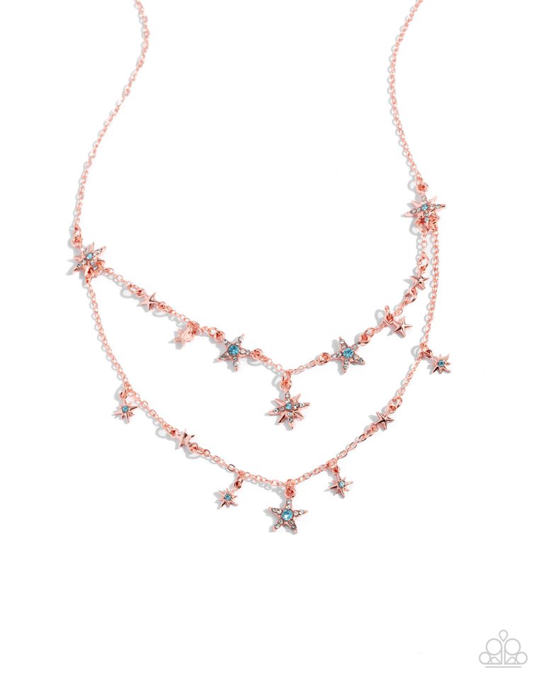 Raising the STAR - Copper - Paparazzi Necklace Image