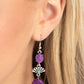 Creative Cascade - Purple - Paparazzi Earring Image