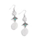 Creative Cascade - White - Paparazzi Earring Image