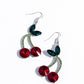 Cherry Cameo - Red - Paparazzi Earring Image