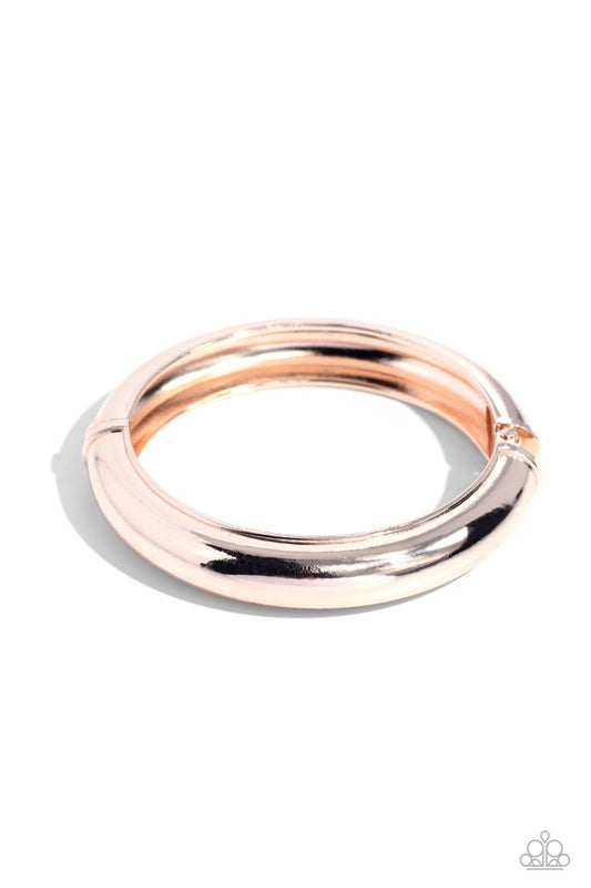 Strut Your CUFF - Rose Gold - Paparazzi Bracelet Image