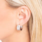 Signature Sheen - Silver - Paparazzi Earring Image