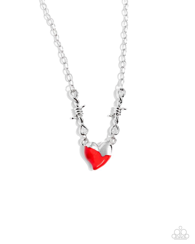 Trendy Tribute - Red - Paparazzi Necklace Image