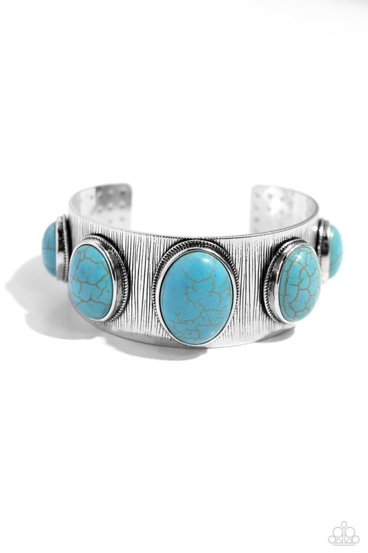 Earthy Echo - Blue - Paparazzi Bracelet Image