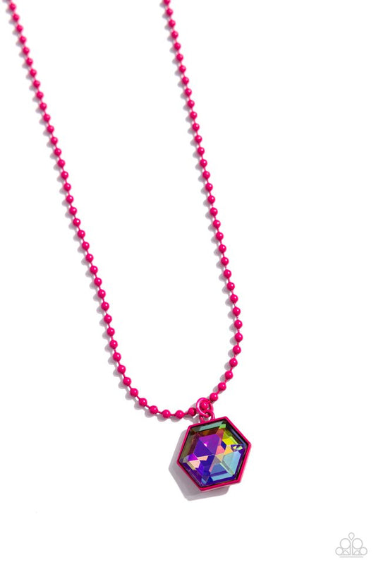 Sprinkle of Simplicity - Pink - Paparazzi Necklace Image