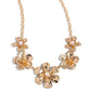 FLOWER Move - Gold - Paparazzi Necklace Image