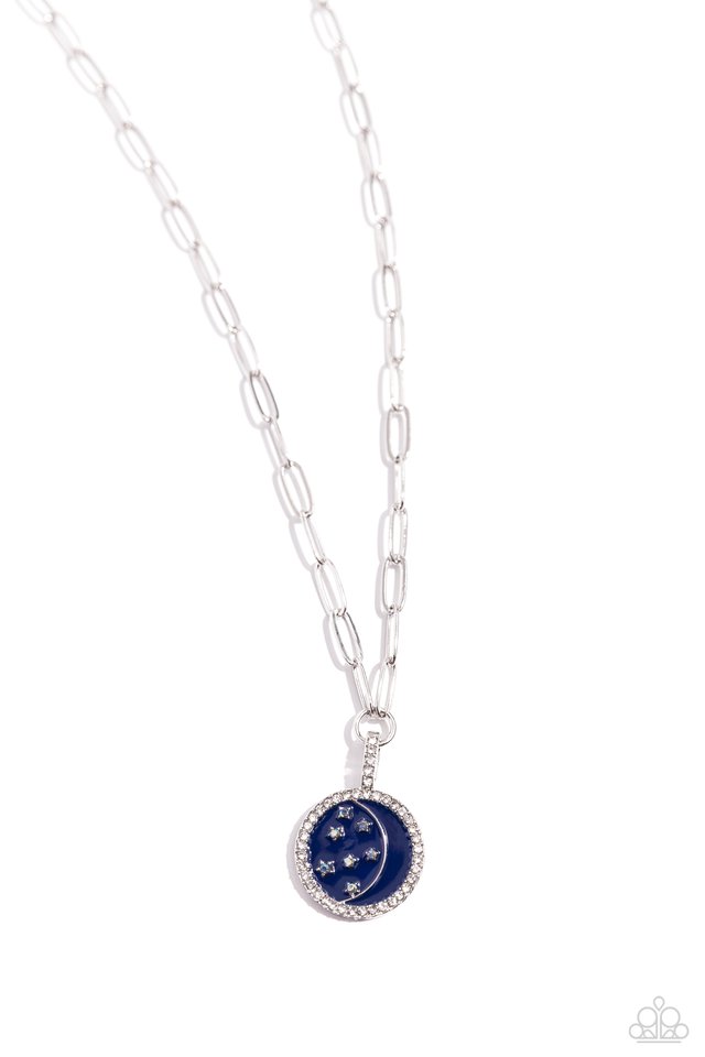 Lunar Liaison - Blue - Paparazzi Necklace Image