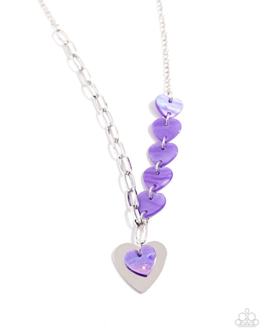 HEART Of The Movement - Purple - Paparazzi Necklace Image