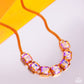 I SQUARE to Secrecy - Orange - Paparazzi Necklace Image