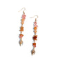 Game of STONES - Orange - Paparazzi Earring Image