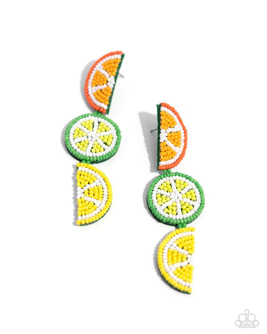 Fresh Fruit - Multi - Paparazzi Earring Image