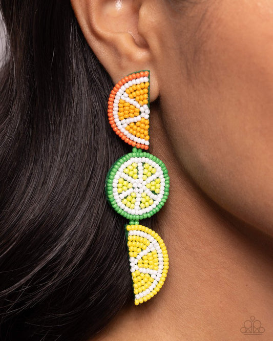 Fresh Fruit - Multi - Paparazzi Earring Image