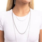 Layer Lockdown - Silver - Paparazzi Necklace Image
