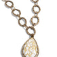 Tangible Tranquility - Brass - Paparazzi Necklace Image