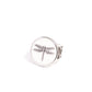 Debonair Dragonfly - White - Paparazzi Ring Image