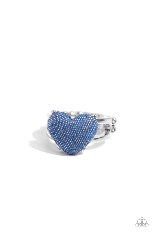 Denim Daydream - Blue - Paparazzi Ring Image