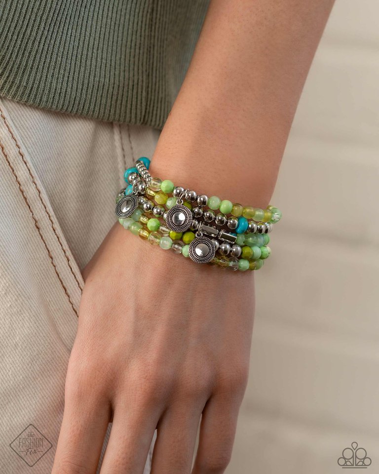 Poignant Pairing - Green - Paparazzi Bracelet Image