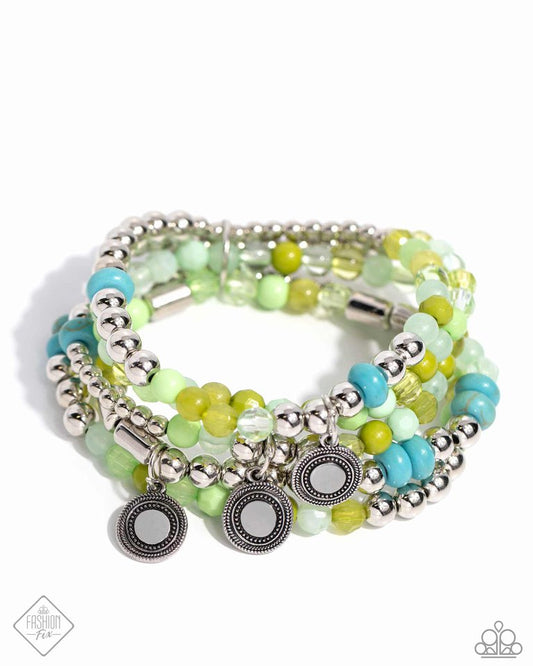 Poignant Pairing - Green - Paparazzi Bracelet Image