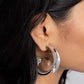 Curly Cadence - Silver - Paparazzi Earring Image