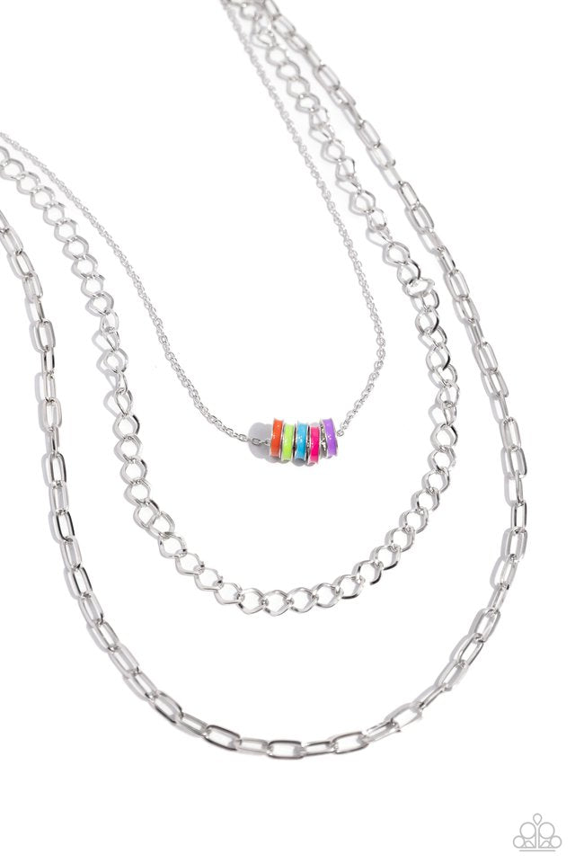 Paparazzi Necklace ~ Colorful Cadet - Multi – Paparazzi
