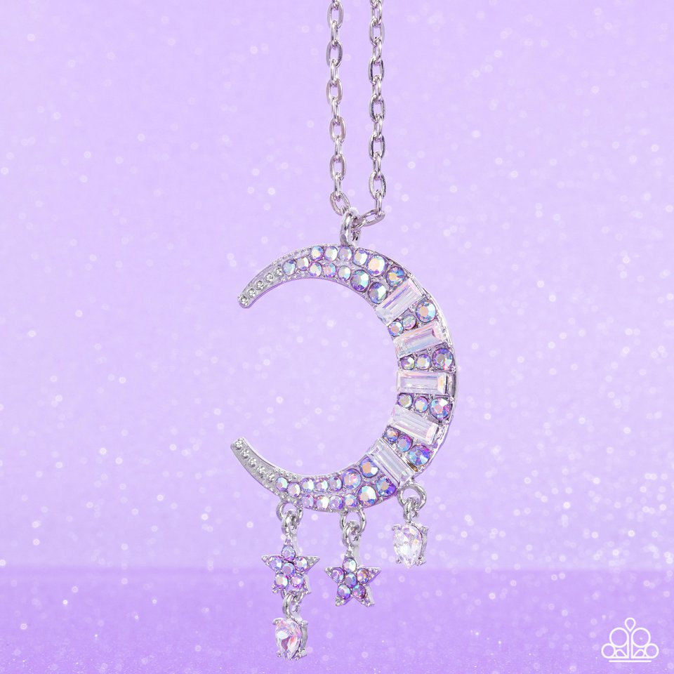 Lunar Landmark - Purple - Paparazzi Necklace Image