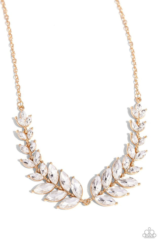 Luxury Laurels - Gold - Paparazzi Necklace Image